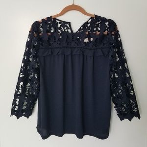 Ann Taylor LOFT eyelet blouse